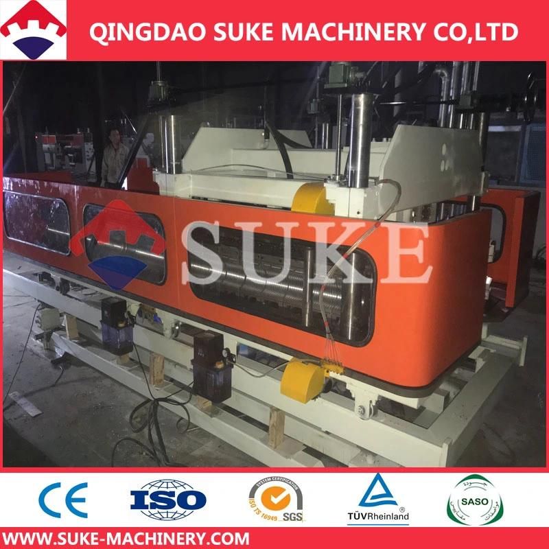 PE Single Wall Hollow Corrugated Pipe Machine