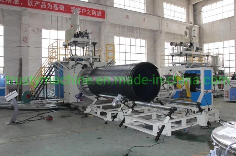 HDPE Large Diameter Hollow Wall Winding Pipe Production Line/Winding Pipe Extrusion Line/Winding Pipe Making Machine