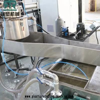 PE PP Non Woven/Fabric/Fiber/Raffia/Film Double Stage Die Face Pelletizing Line
