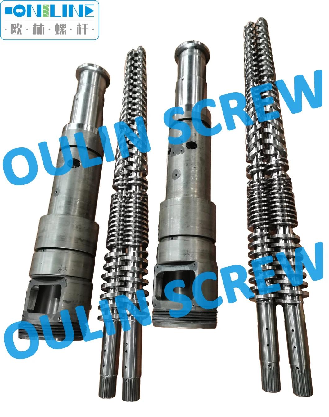 Cincinnati Cmt58 Twin Conical Screw and Barrel for Recycled PVC