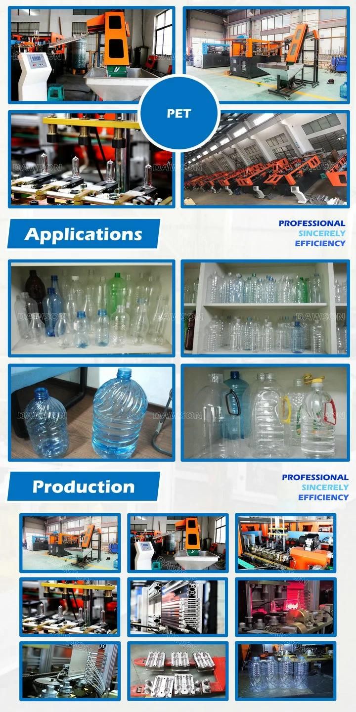 Semi-Auto Pet Water Bottle Multiple Cavities 250ml 500ml 750ml 1L 1.5L 2L Blow Molding Machine