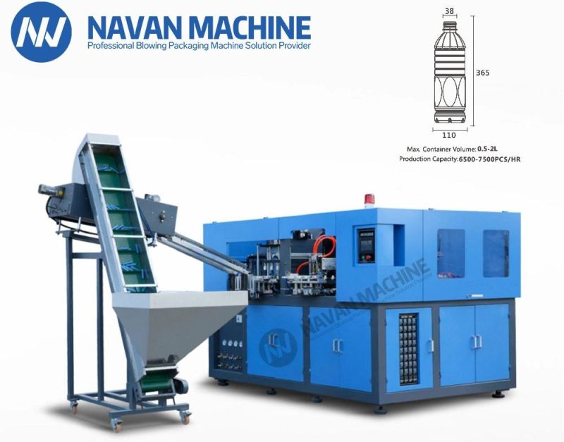 Full Automatic 4 Cavities Plastic Bottle Blowing Machine