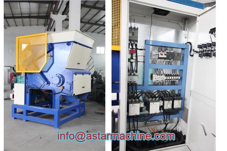 1000kg/H Wood Block Plasterboard Waste Single Shaft Shredder