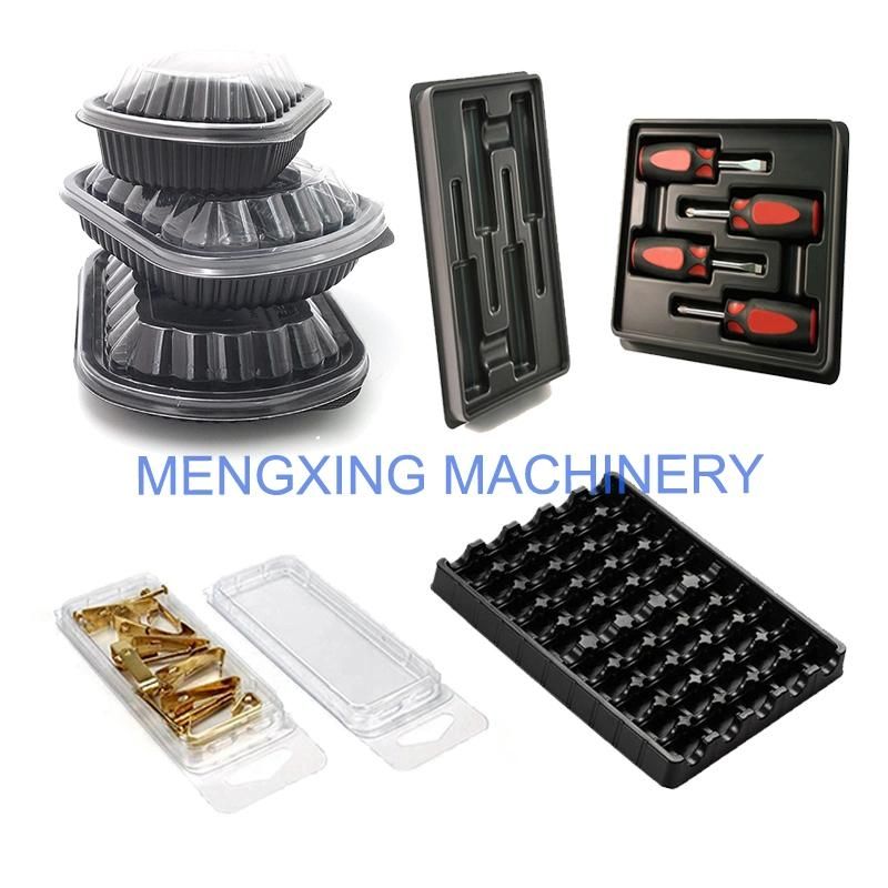 Automatic Plastic Disposable Tray Food Package Container Blister Forming Machine Full Automatic Plastic Egg Tray/Lids/Hinged Box Vacuum Forming Machine