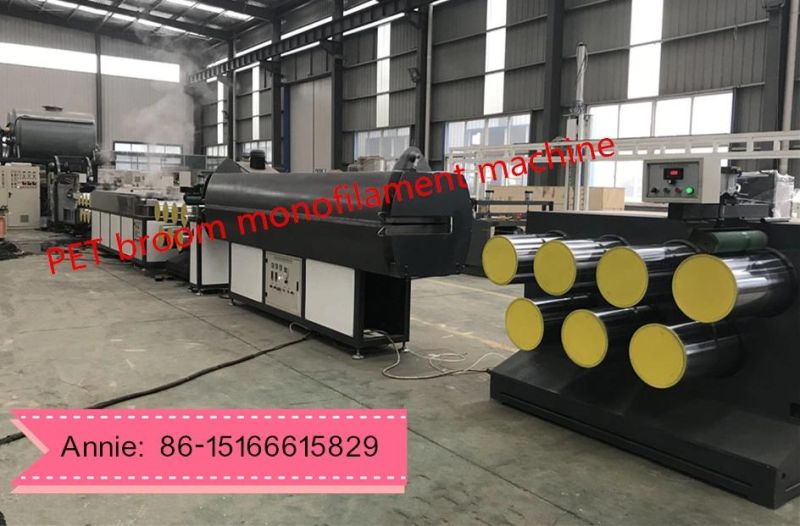 Plastic Monofilament Extrusion Machinery with Single Screw Extruder for Broom Brush Bristle