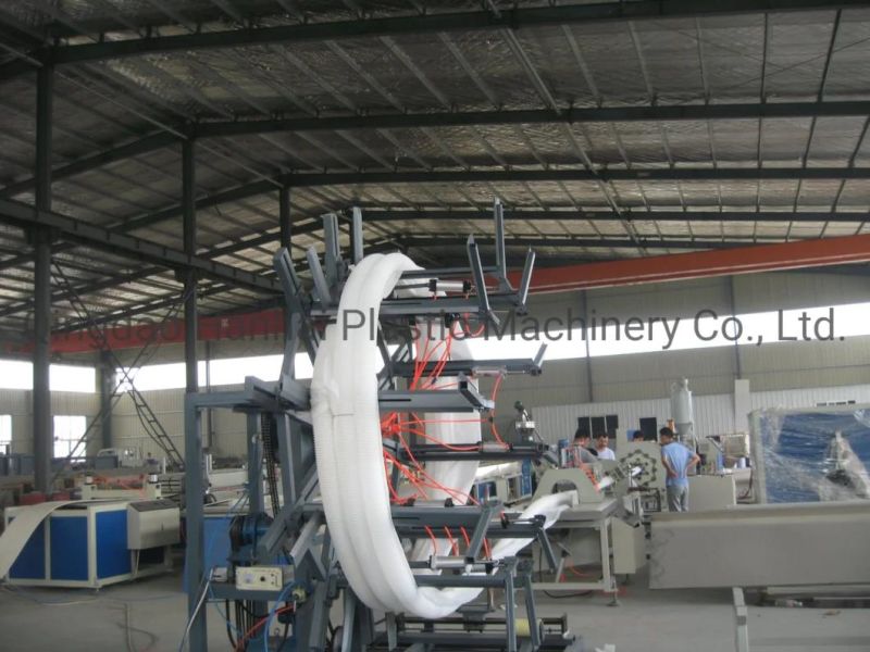 Plastic PE Carbon Spiral Corrugated Pipe/Tube/Hose Extruding Machinery