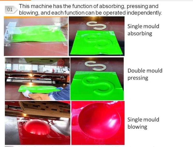 OEM Customized Thick Plastic Vacuum Forming Products Machine