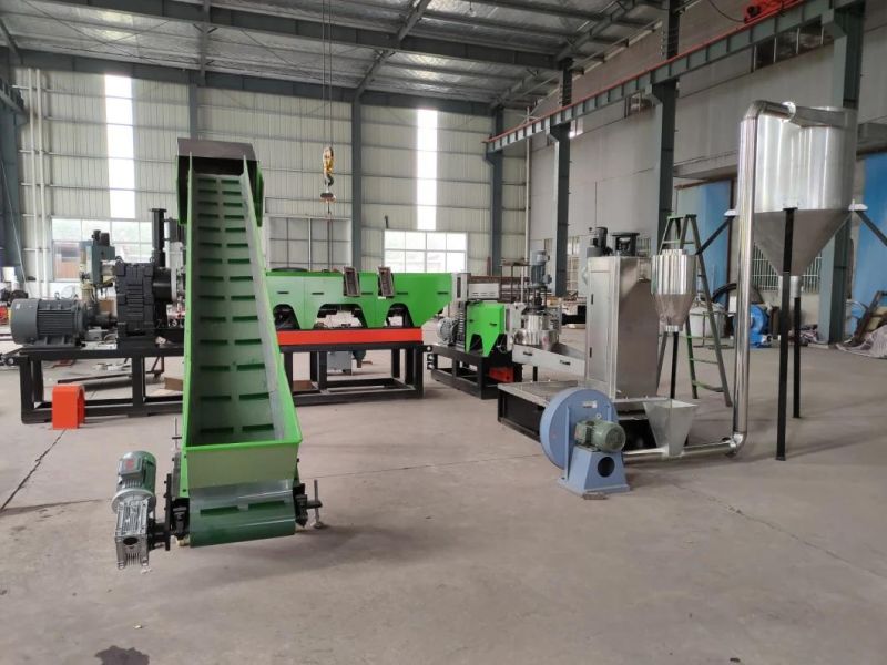 Pet PP PE ABS PC Plastic Recycling Machine / Waste Plastic Film Bottle Woven Bag Flakes Recycling Washing Granulating Pelletizing Shredder Crushing Machine