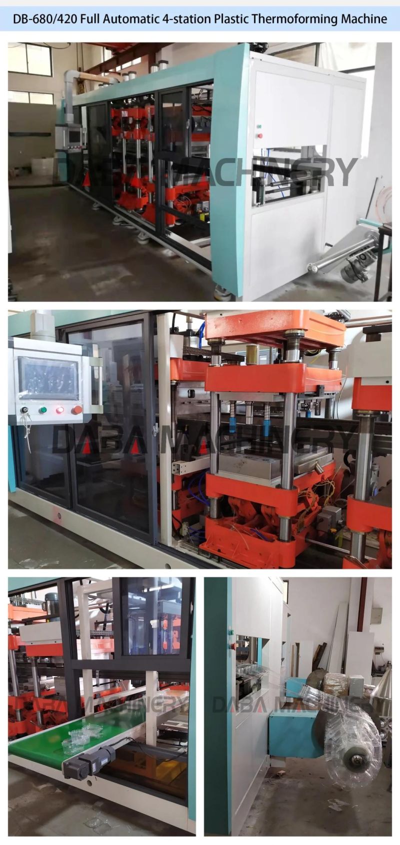 Full Automatic Thermoforming Machine 4 Station Forming Good Price Machine