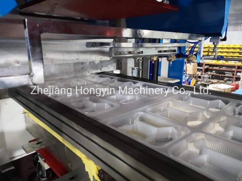 Automatic Three Station Plastic Tray/Container/Box /Lid Vacuum Forming Machine