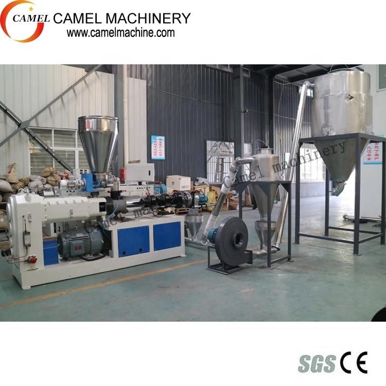 Waste PVC Material Recycling Conical Twin-Screw Pelletizing Machine Line