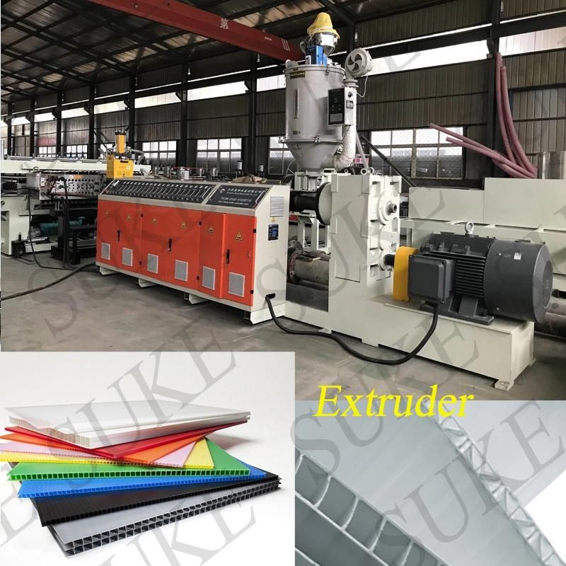 PC Hollow Board Machine Grid Sheet Greenhouse Sheet Extrusion Making Machine