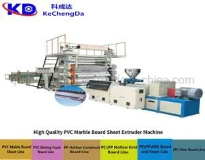 Plastic PVC Marble Coated Decorative Sheet Extrusion Line