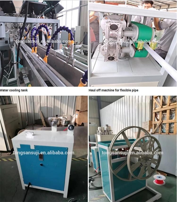 Granules and Garden Hosepvc Reinforce Pipe Making Machine Plastic Extruder