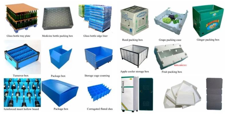 PP Plastic Hollow Corrugated Box Production Line for Vegetable Fish Shrimp Packing Box/Turnover Box