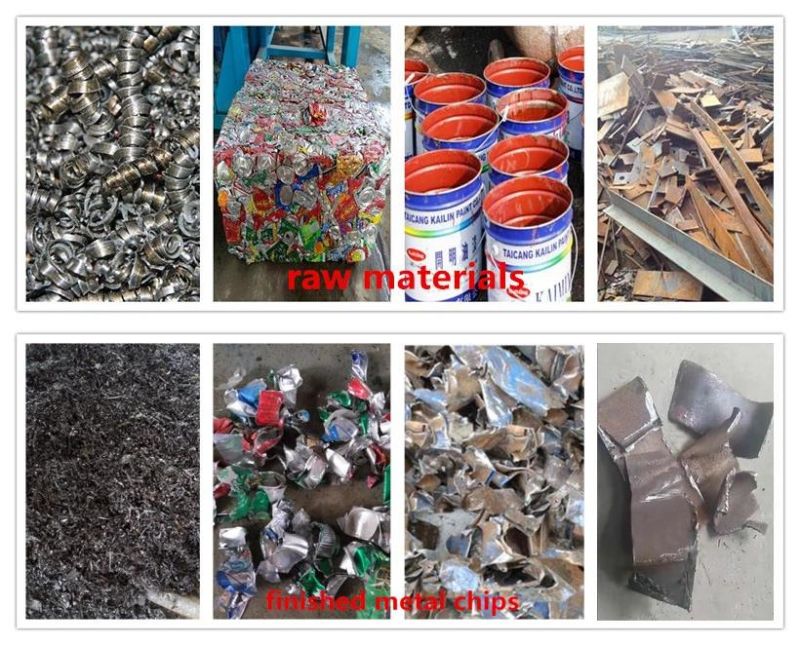 Shredding Cans/ Steel Plates/ Aluminium Products/ Iron Products Metal Shredder