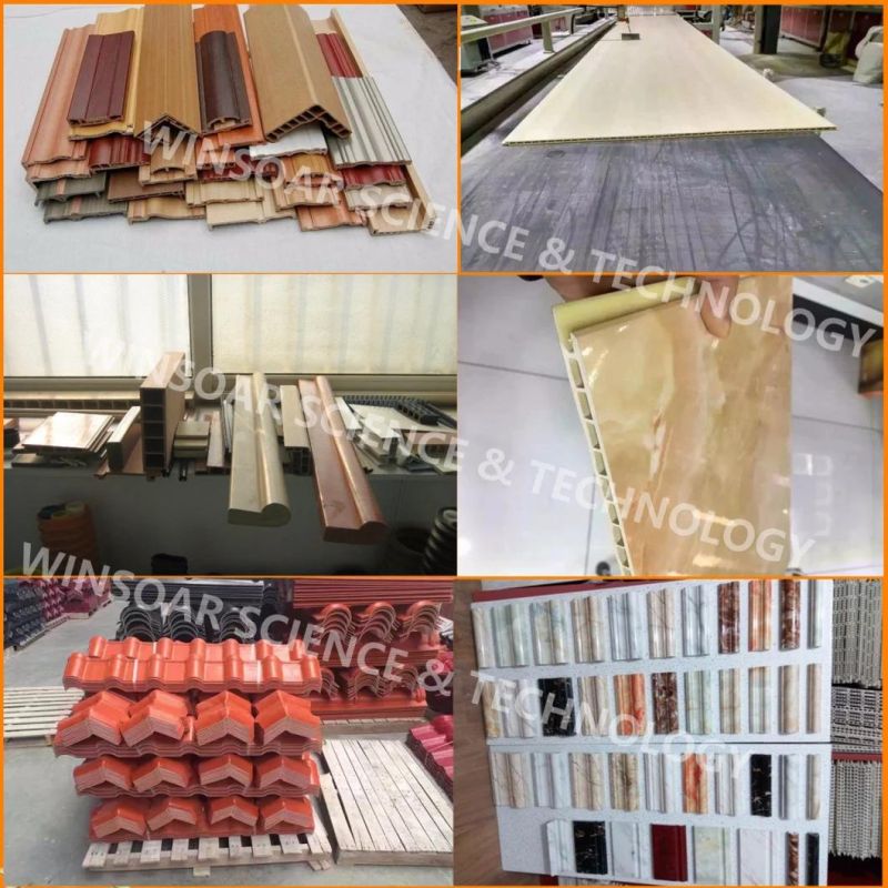 PVC Vinyl Panel/Plank/Foam Board/Sheet/Tile/Edge Band Plastic Window Door Profile Wall Panel Ceiling Board Extruder Production Extrusion Making Machine