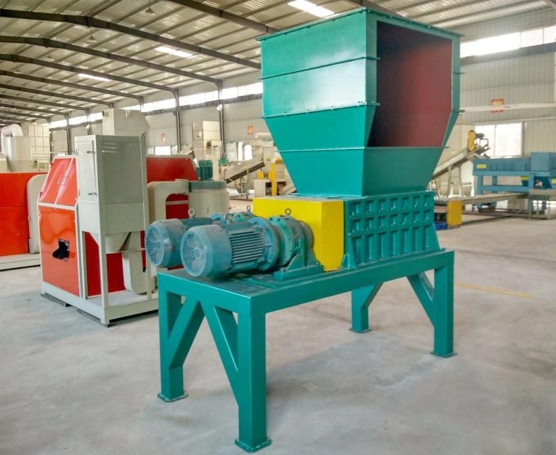 Four Shaft Shredding Pipe and Plastic Tire Shredder Machine