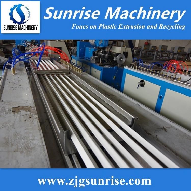 Plastic PVC Wall Panel Ceiling Gutter Cable Trunking Window and Door Frame Corner Bead Profile Machine WPC Decking Profile Extrusion Production Making Machine