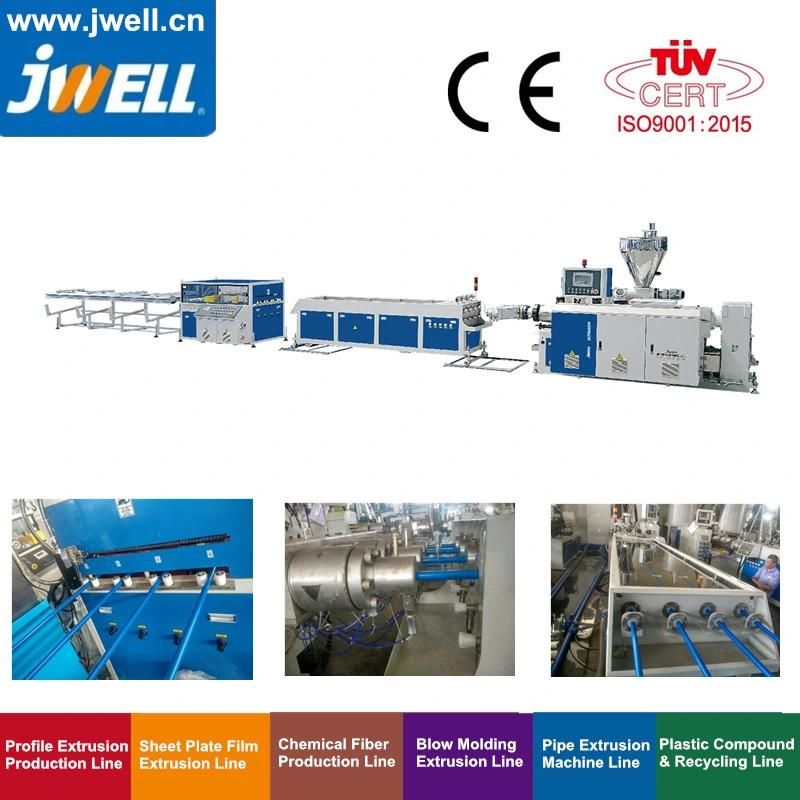 Jwell Made Plastic Single-Layer Multi-Layer Drainage/Sewage/Pressure/Gas/Water/Electrical Protection Pert PP Mpp PP-R PPR PVC HDPE PE Pipe Extrusion Machine