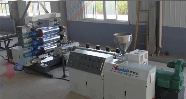 Plastic Sheets Extrusion Line Three Rolls Calender Extruder