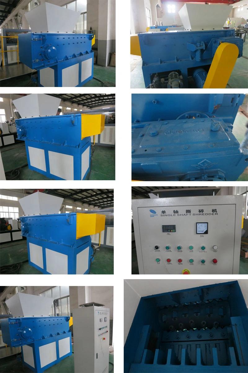 Industrial Waste Plastic Shredder Machine with Solid Knife Roller