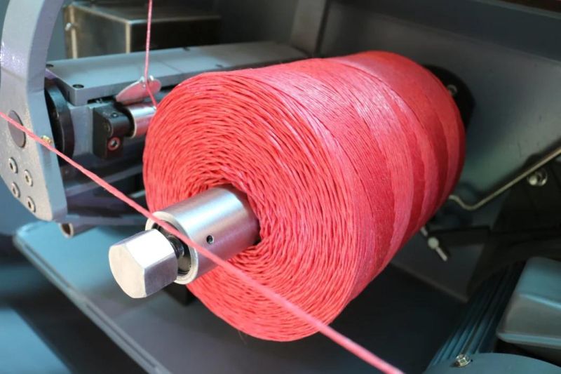 High Speed Two for One PP Polypropylene Plastic Raffia Yarn Baler Twine Rope Spool Twister and Winder Machine