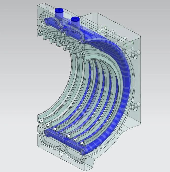 Zc-600h Top Sales Water Cooled HDPE Corrugated Pipe Machine for Drainage