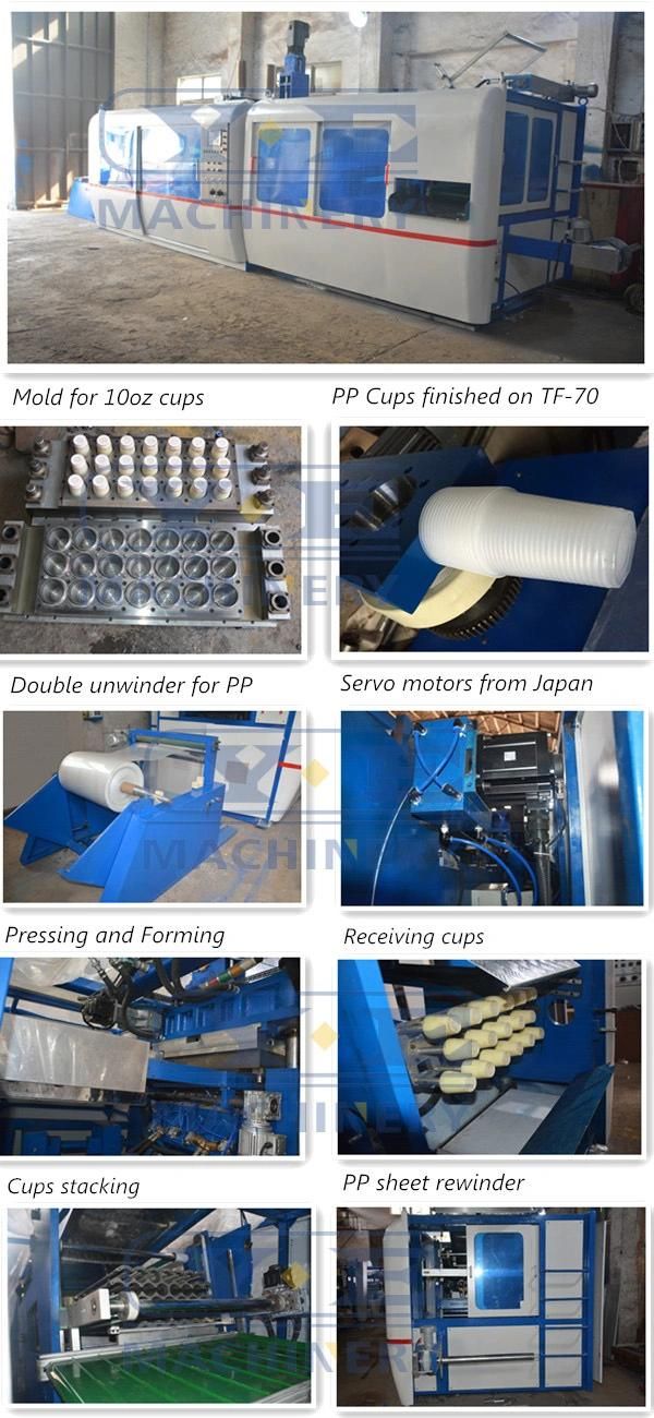 Automatic Plastic Fruit Container Thermoforming Machine with Punching