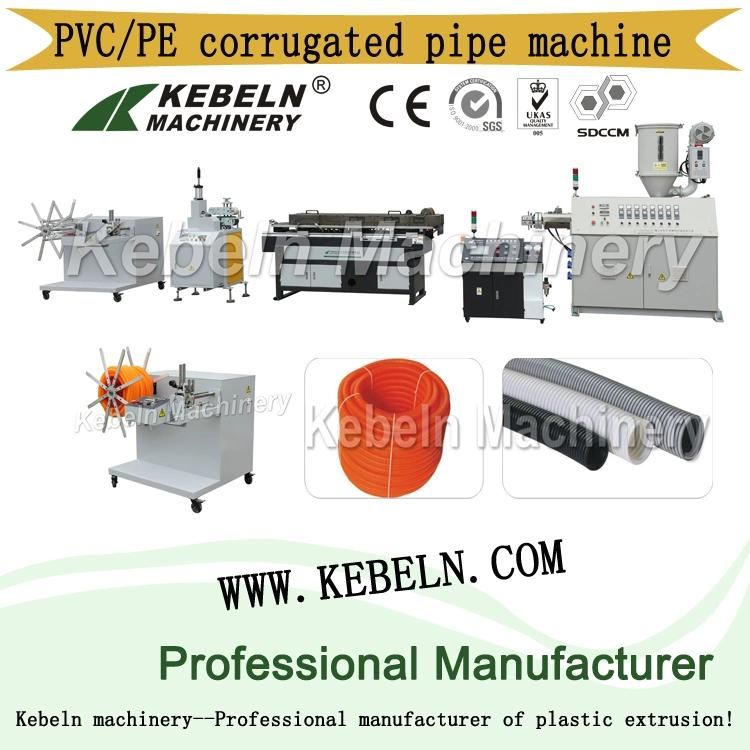 PA Plastic Single Double Wall Corrugated Pipe Tube Extrusion Making Extruder Machine