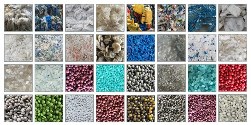 Waste Plastic LDPE/LLDPE/HDPE/BOPP Film Bag Recycling Granulating Pelletizing Machine Plant