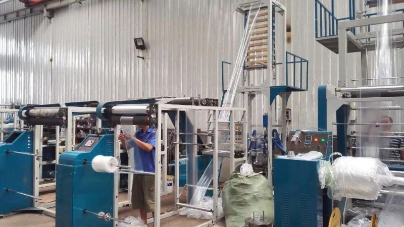 LDPE PE Zipper Self Closing Bag Film Blowing Extruder Machine