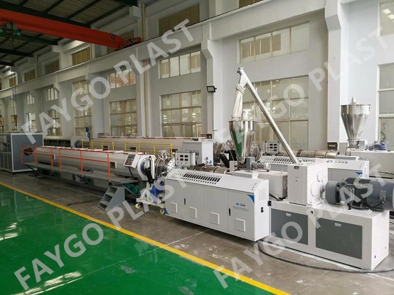 Plastic PVC Pipe Extruder Drainage Water Supply Pipe Making Machine