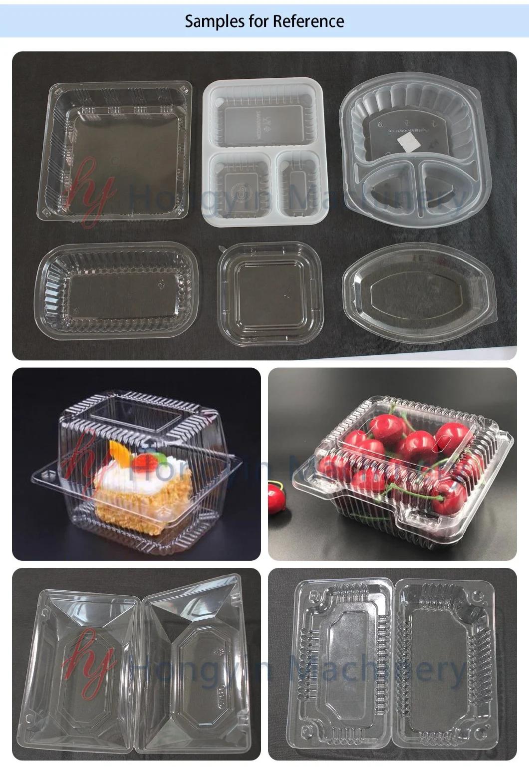 Competitive Price Ce Certificated Automatic Triming Lid Plastic Thermoforming Machine