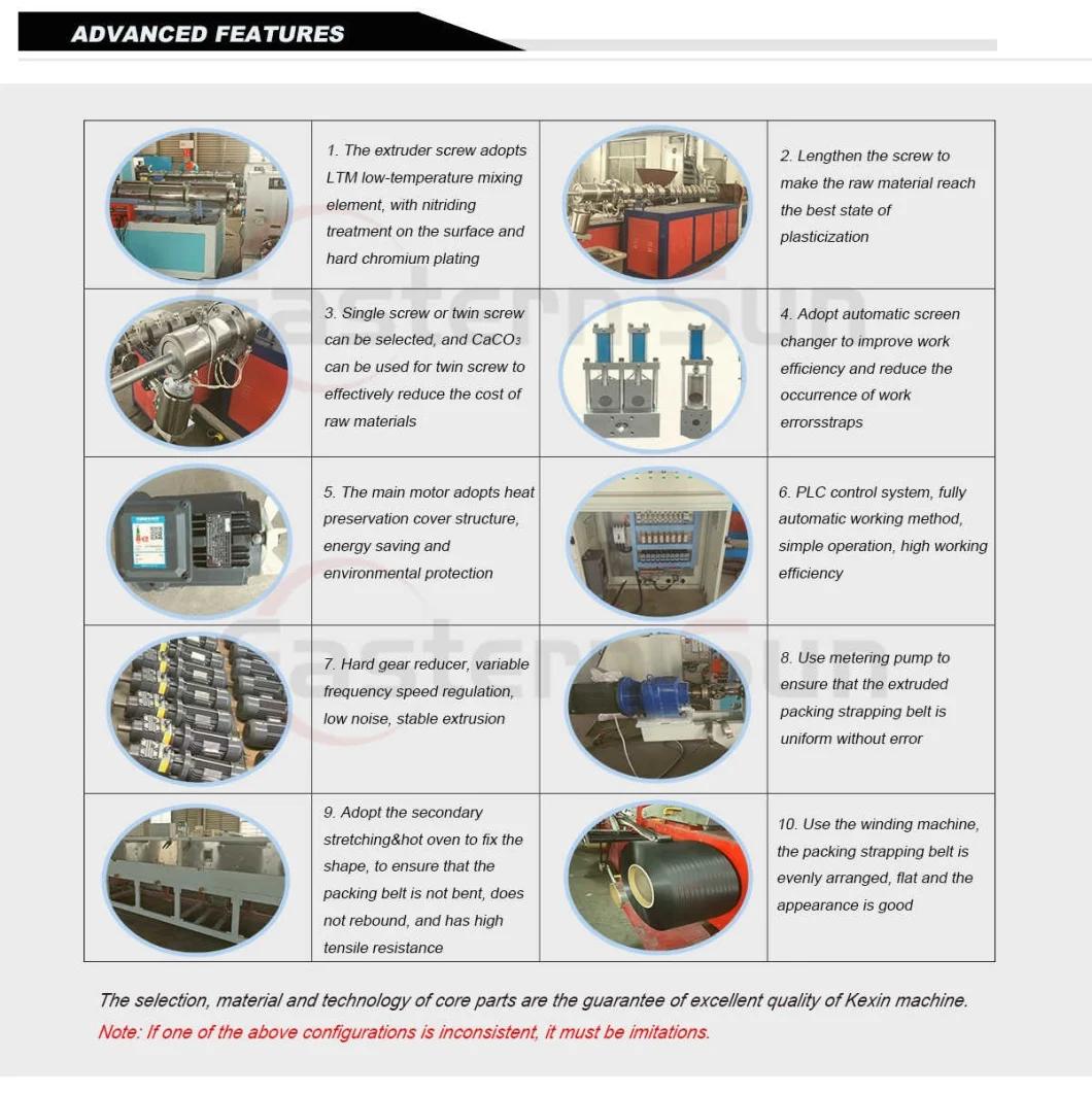 Intelligent Light Weight CE ISO Standard PP Strapping Band Production Machinery