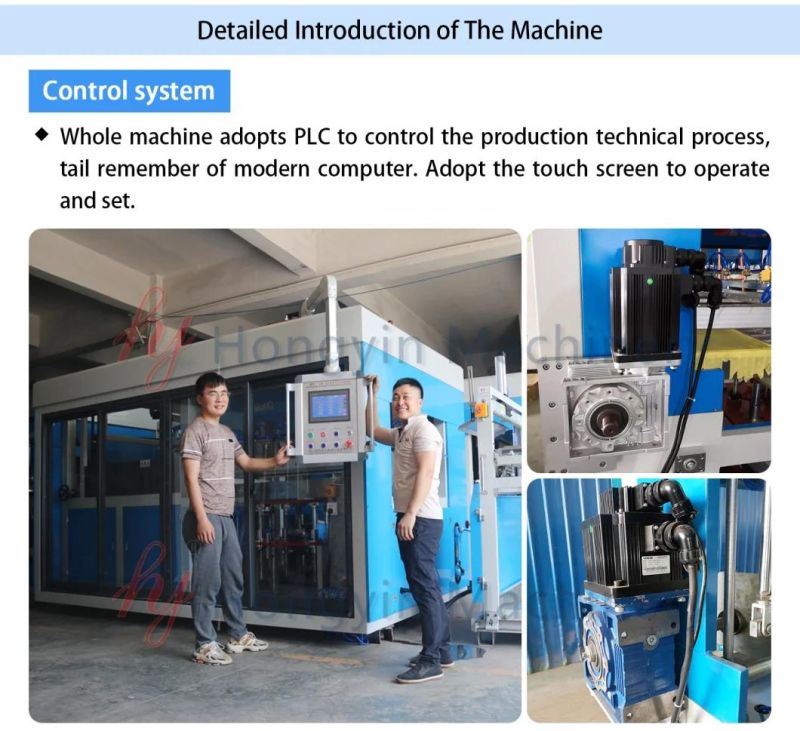 PVC Sheet Vacuum Thermoforming Machine