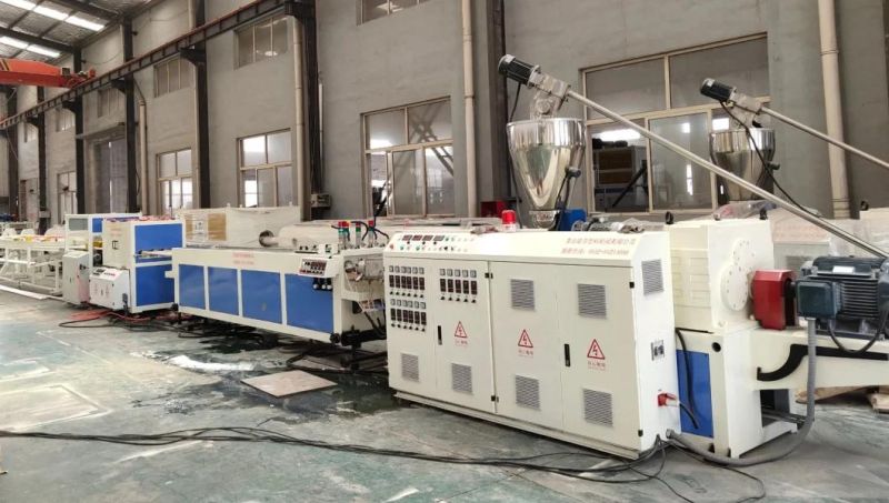 PVC Electric Conduit Four Pipe Production Extruder Making Machine with All Complate Auxiliary Equipment