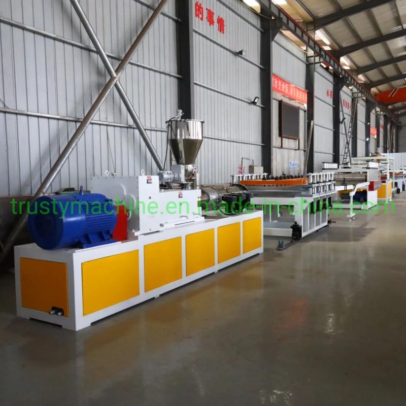 WPC / PVC Foam Crust Board Plate Extrusion Line Twin Screw Extruder Price