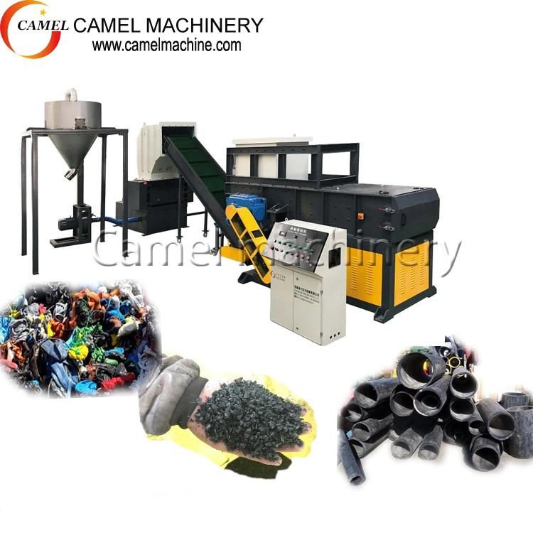 Plastic HDPE Pipe Big Plastic Block Lump Single Shaft Shredder