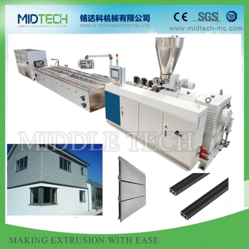 Plastic WPC (PE/PP) Hollow Domestic Grade Profile Board Extruding Equipment