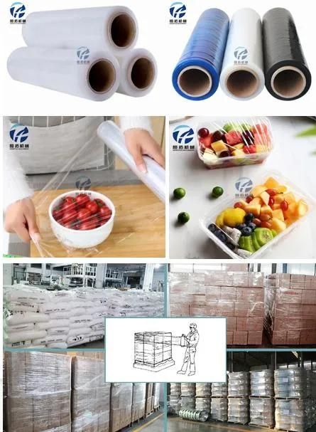 1000mm 3 Screw 3 Layer 5 Layer PE Plastic Extruder Stretch Wrap Pallet Film Extrusion Machine