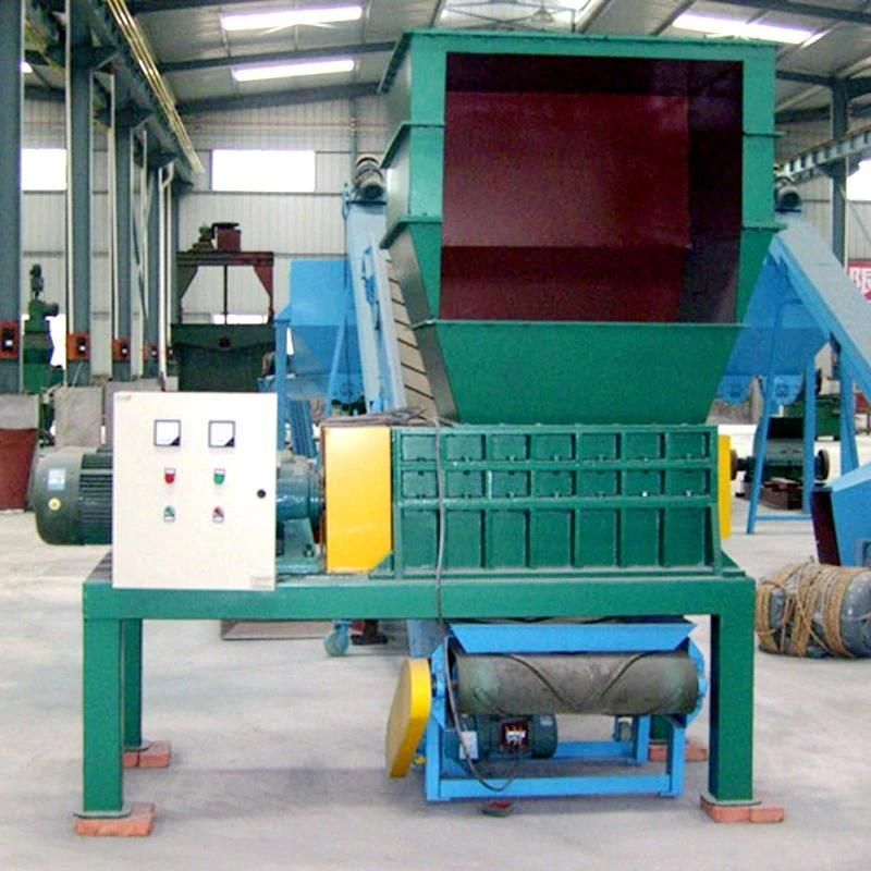 Multi Useful Four Shaft Shredder Machine Crush The Paper Wood