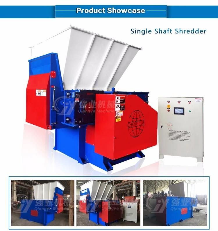Single Shaft Shredder Strong Power Plastic Garbage Drums Crusher