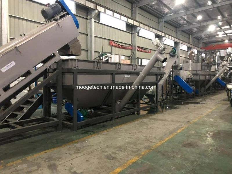 Dirty HDPE LDPE BOPP PE PP Film Recycling Woven Jumbo Bags Flakes Pelletizing Granulating Machine