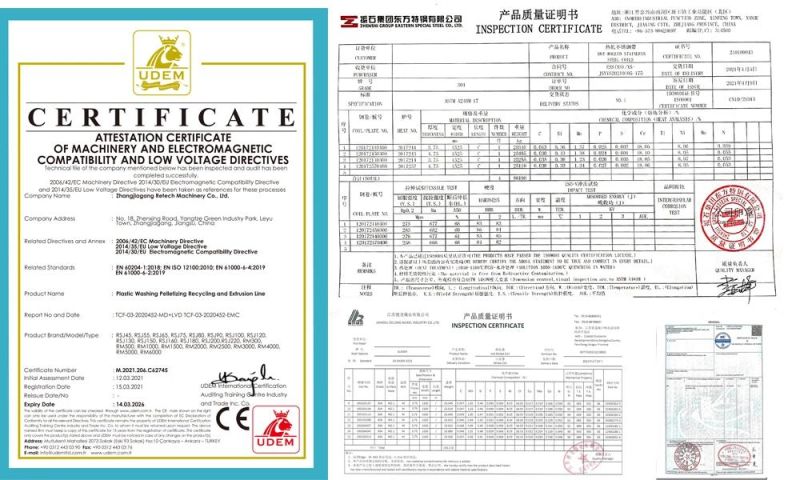 Retech Plastic Farm LDPE/LLDPE Film Washing Recycling Line