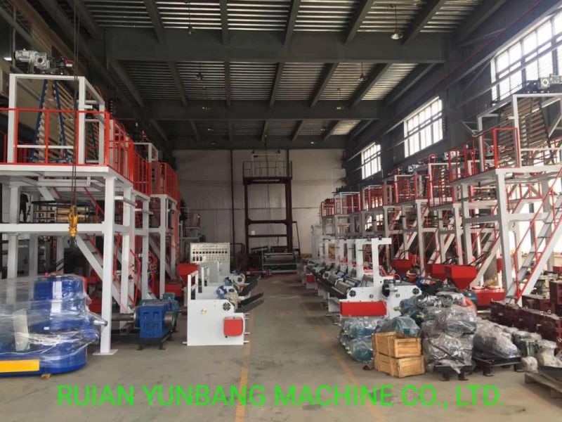 Full Automatic PE Film Blowing Machine with Rotary Die Head and Double Winder