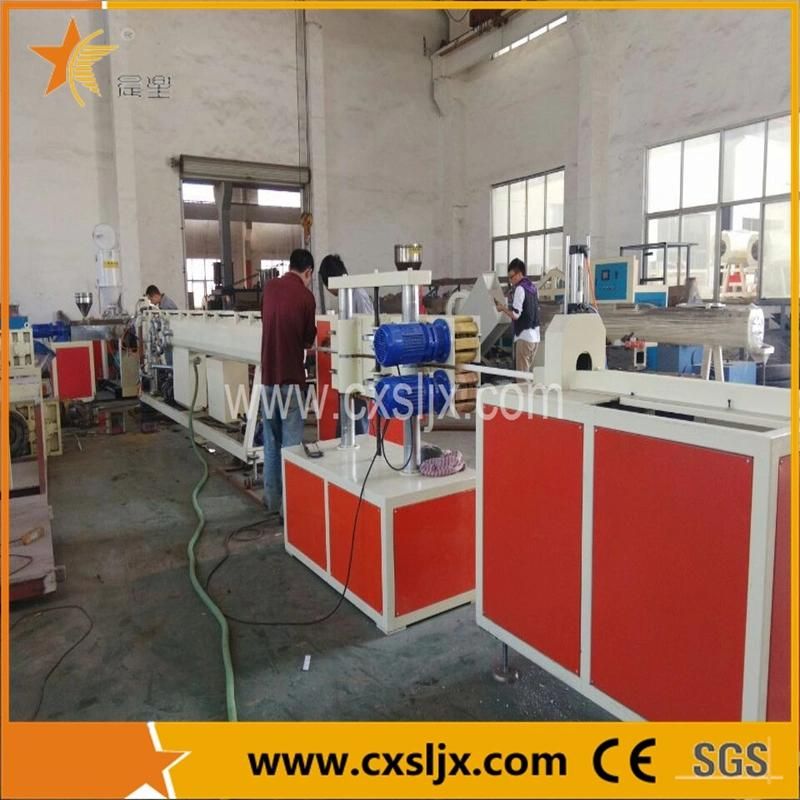 2. PE HDPE LDPE PPR Plastic Water Gas Oil Supply Pipe Tube Extrusion Production Line Single Screw Extruder Pipe Making Machine/ PVC Extrusion Line