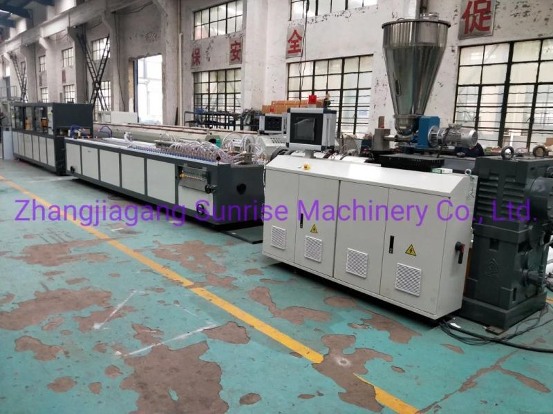 Plastic PVC Wall Panel Ceiling Gutter Cable Trunking Window and Door Frame Corner Bead Profile Machine WPC Decking Profile Extrusion Production Making Machine