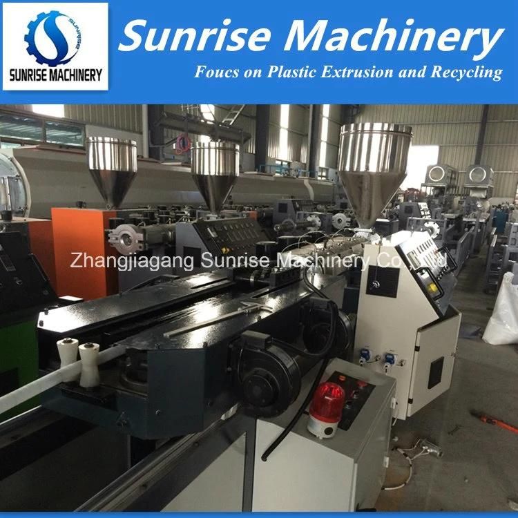 Plastic HDPE PE PVC Single Wall Corrugated Pipe Soft Hose Extrusion Making Machine