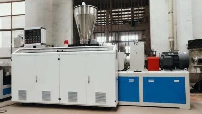 PVC Granules Hot Cutting Air Coolling Pelletizing Machine/Double Screw Extruder Ganulator